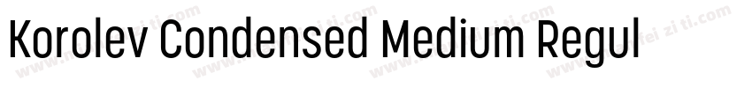 Korolev Condensed Medium Regular字体转换